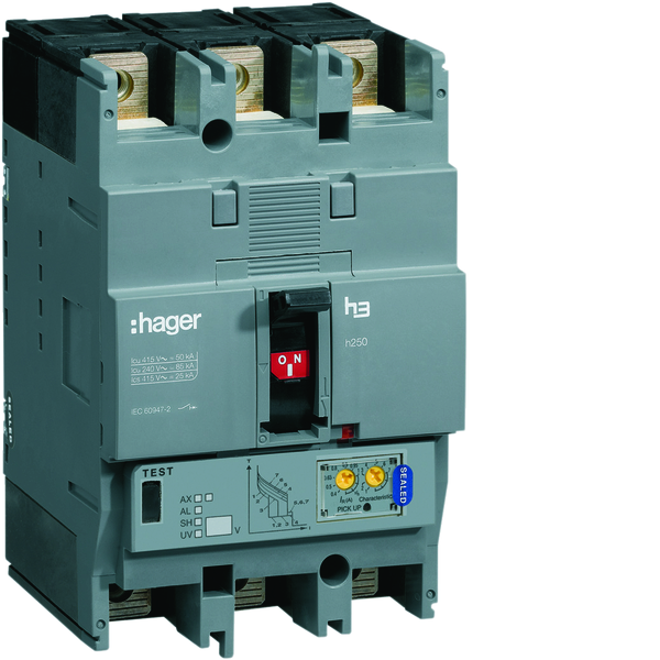 hager Moulded case circuit breaker 3p 40-50-63a 50ka