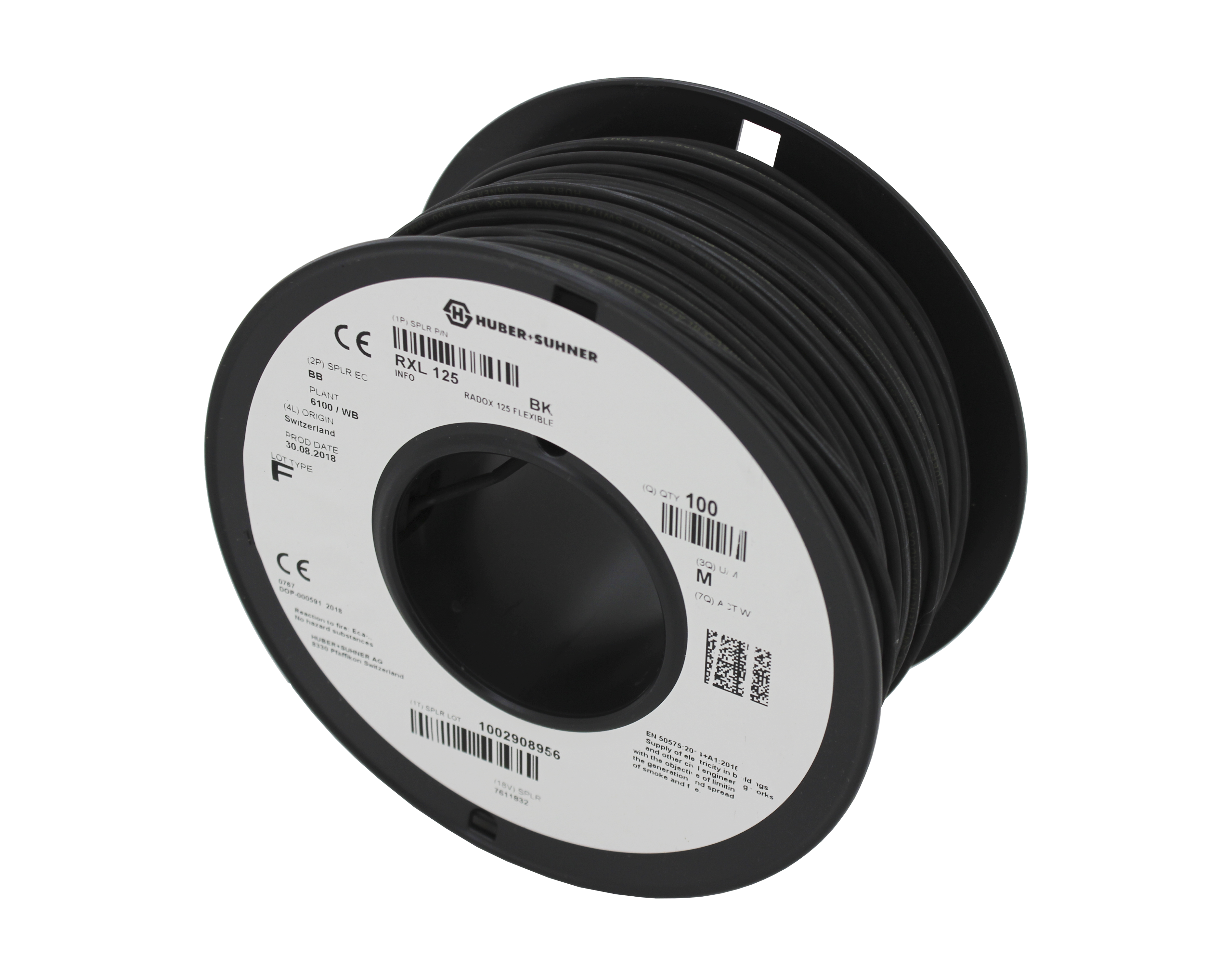 radox Installation lead-hf radox 125 2,5 black d100 eca