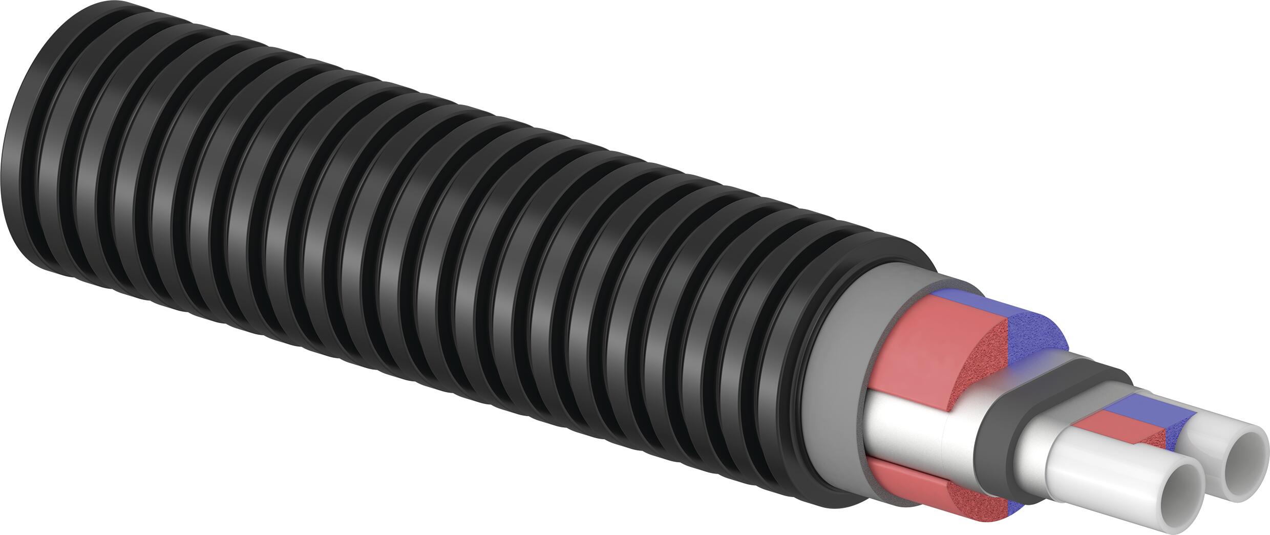 uponor Varmvattenrör thermo 2x75x6,8/250mm vip twin