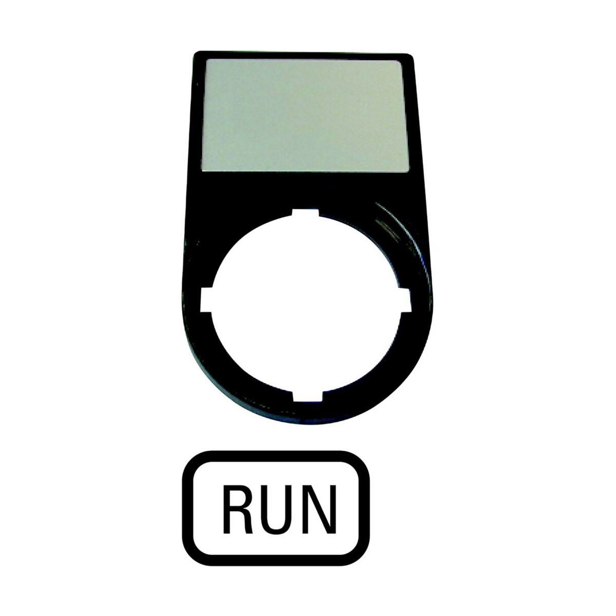 GRAV. SKILT: RUN INKL. SKILTHOLDER M22S-ST-GB7
