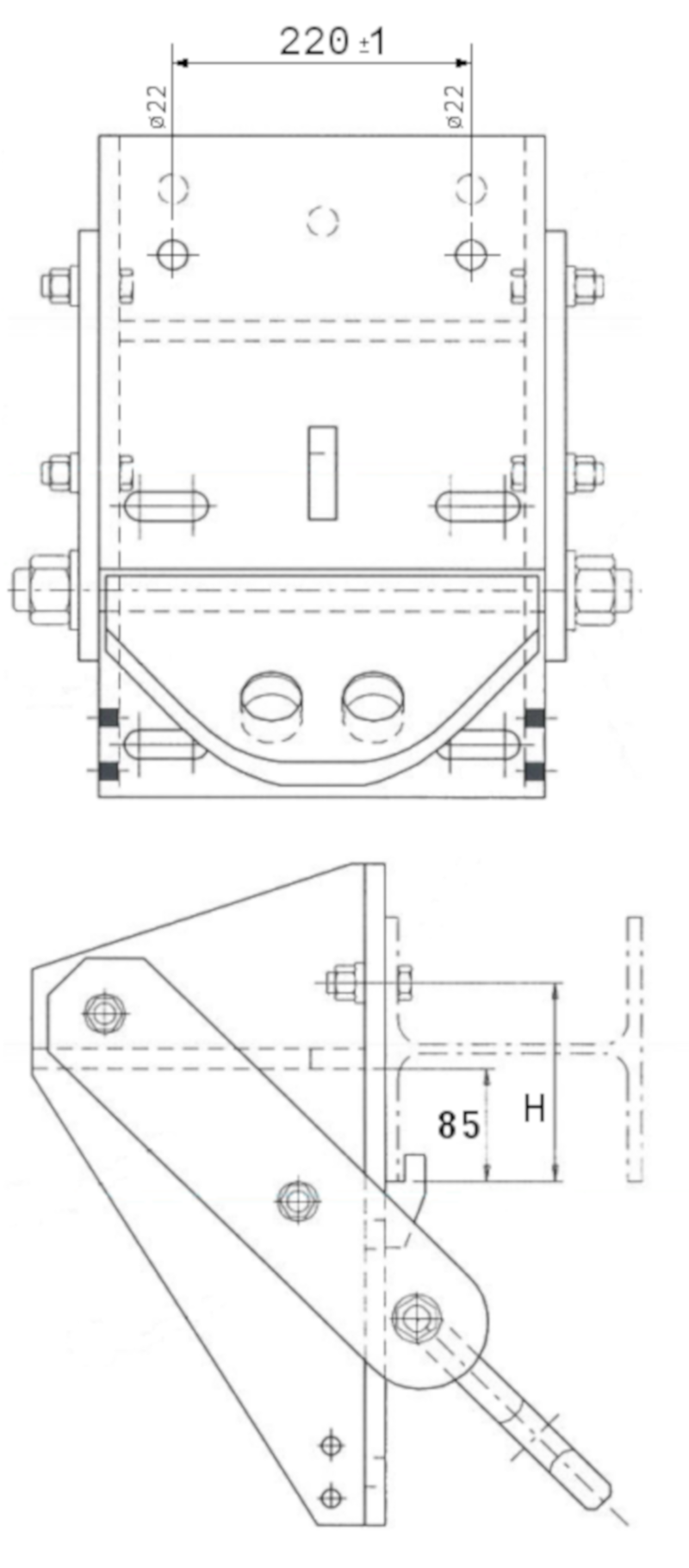 STOLPHUV C3-12459-200  HEA240-280 (motsv LB3443003)