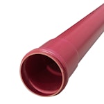 CABLE PROT.PIPE PVC RED 110x3,2 SN8 6m WITH SEALING