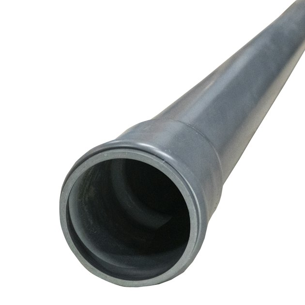 PIPELIFE CABLE PROT.PIPE PVC GREY 100x2,9 SN8 6m WITH SEALING ...