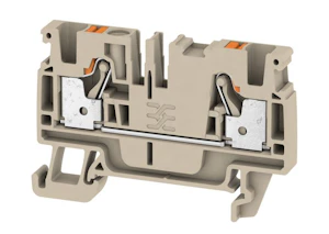weidmüller Gjennomgangsklemme 4 mm², 2 push-in, beige