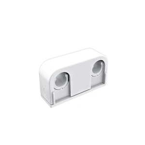 faluplast Pipe clip 2-pipe with glue 12/15/16mm 40c/c white