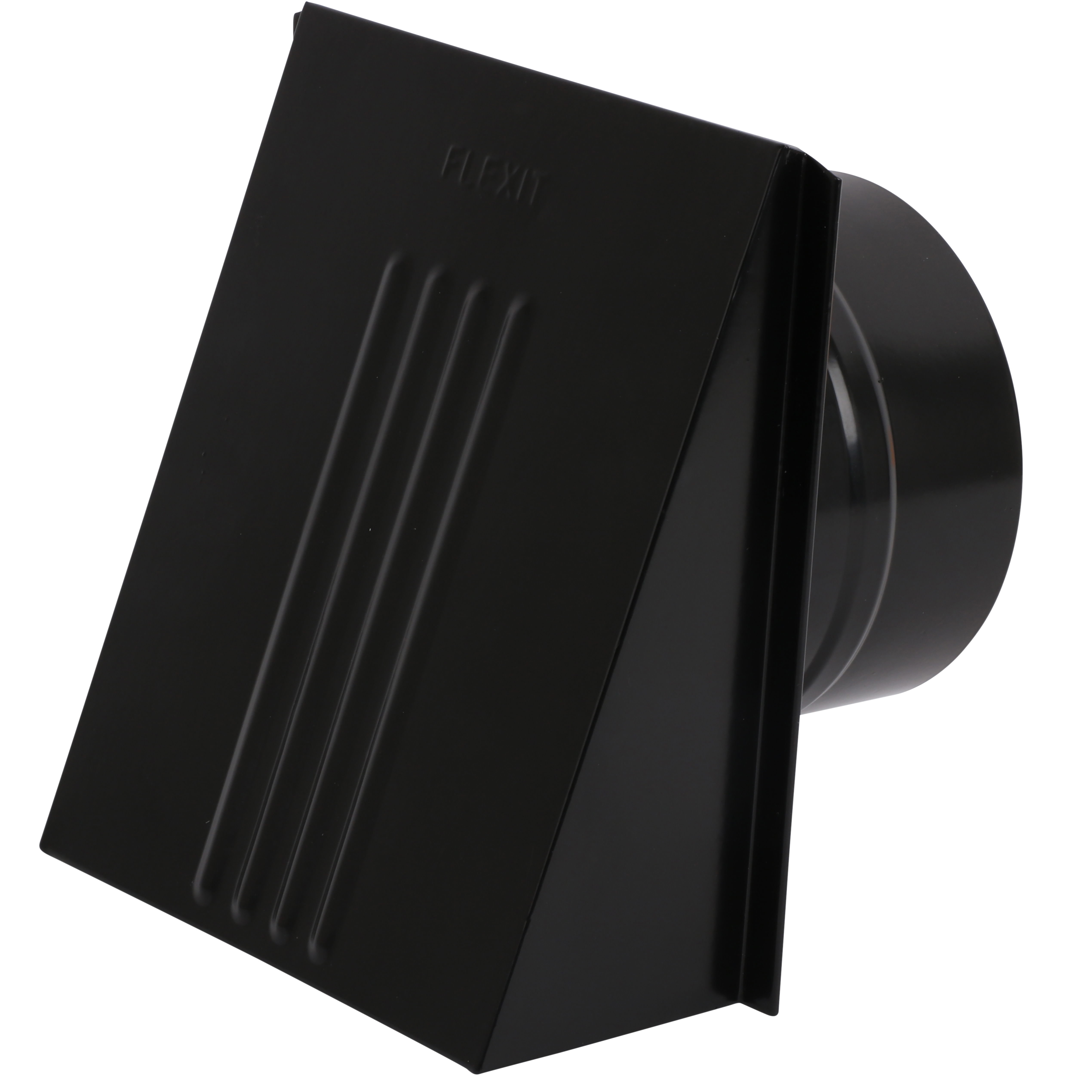 flexit Ventilatorventil m/spjeld sort ø150