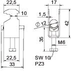 obo bettermann Kabelhållare 08-12mm vfz p h1
