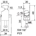 obo bettermann Kabelhållare 12-16mm vfz p h1