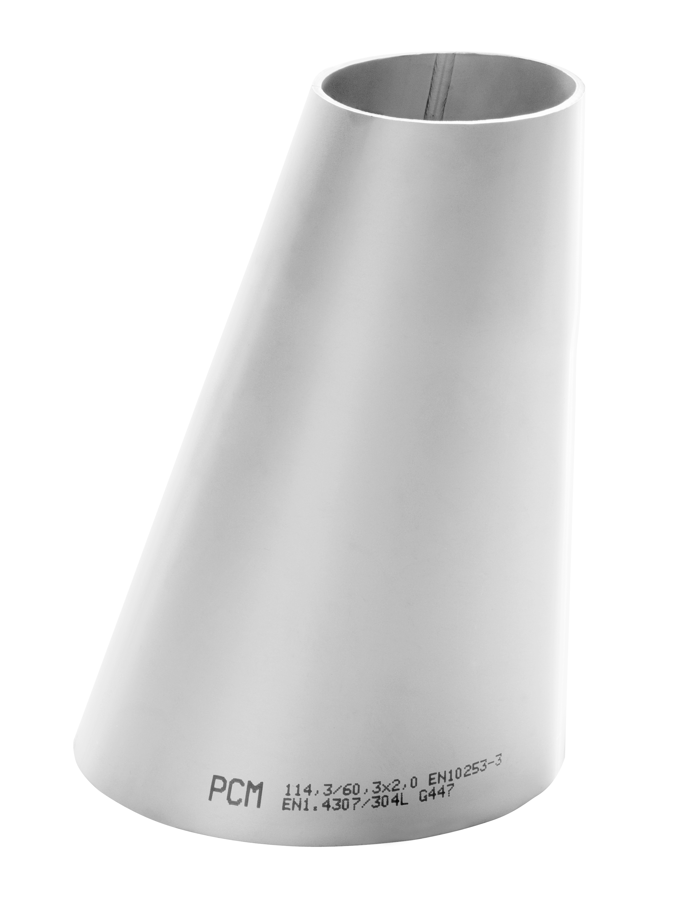 SUPISTUS EPÄKESK. EN10253-4 A6 114,3X88,9X2 1.4307 3X(D-D1)
