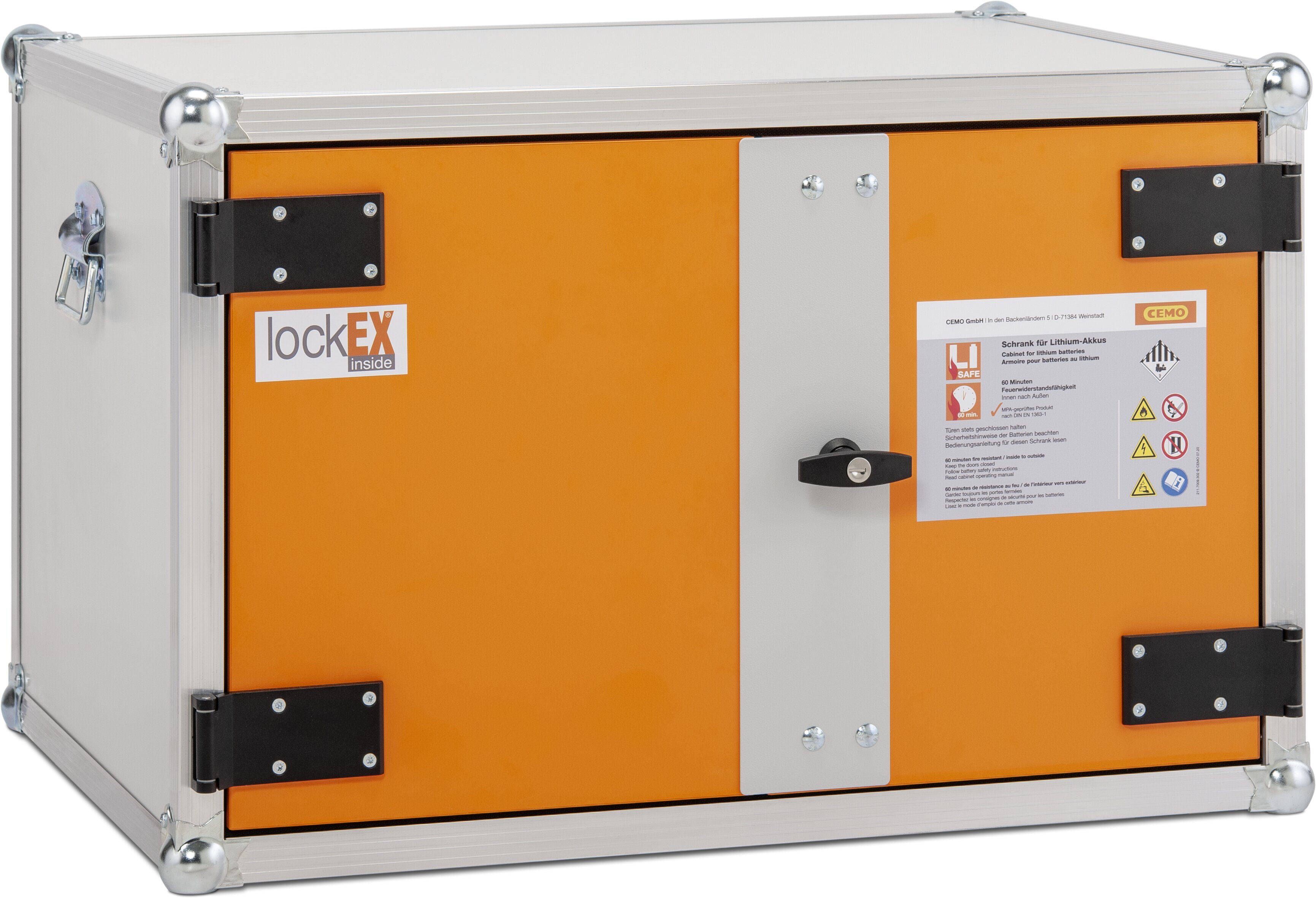 cemo Battery charging cabinet premi 8/5 1-phase lockex