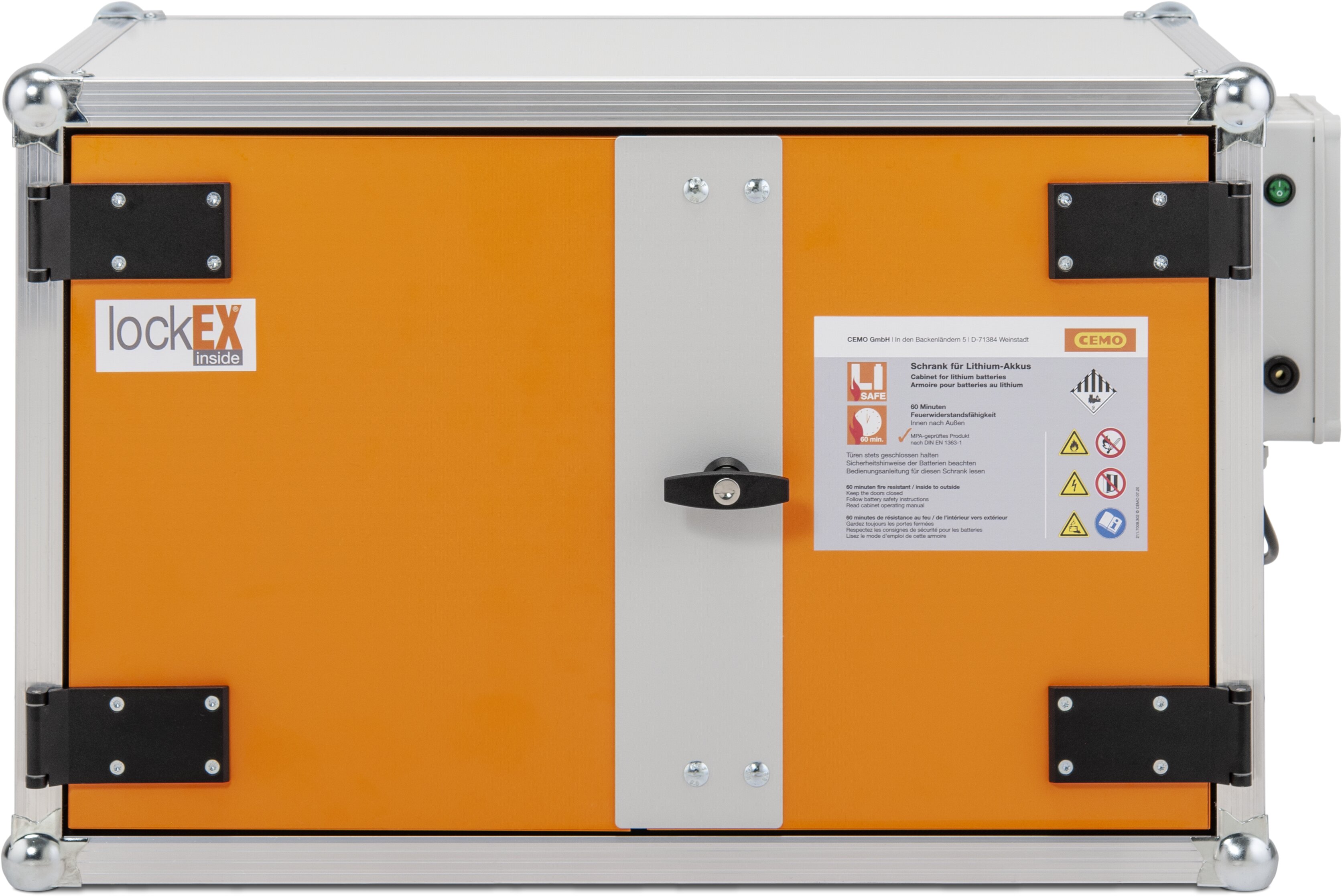 cemo Battery charging cabinet premi 8/5 1-phase lockex