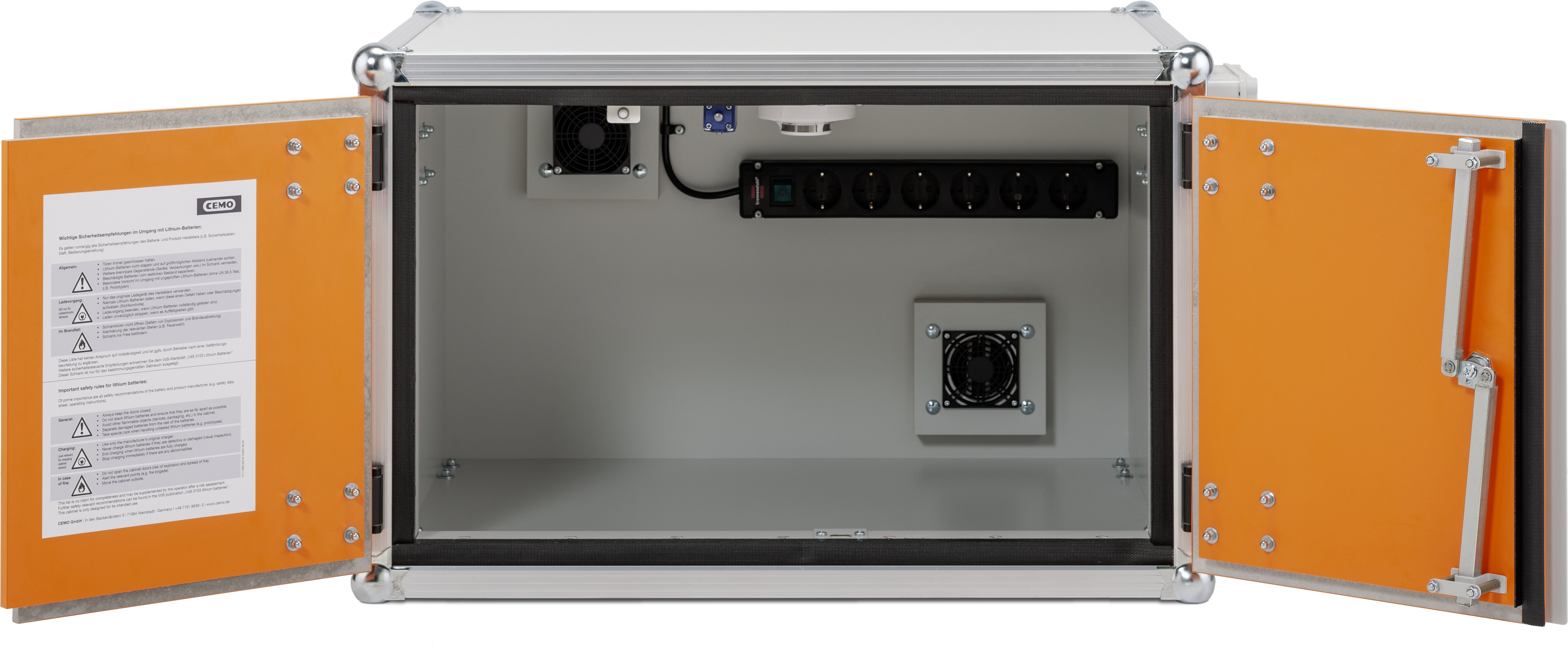 cemo Battery charging cabinet premi 8/5 1-phase lockex