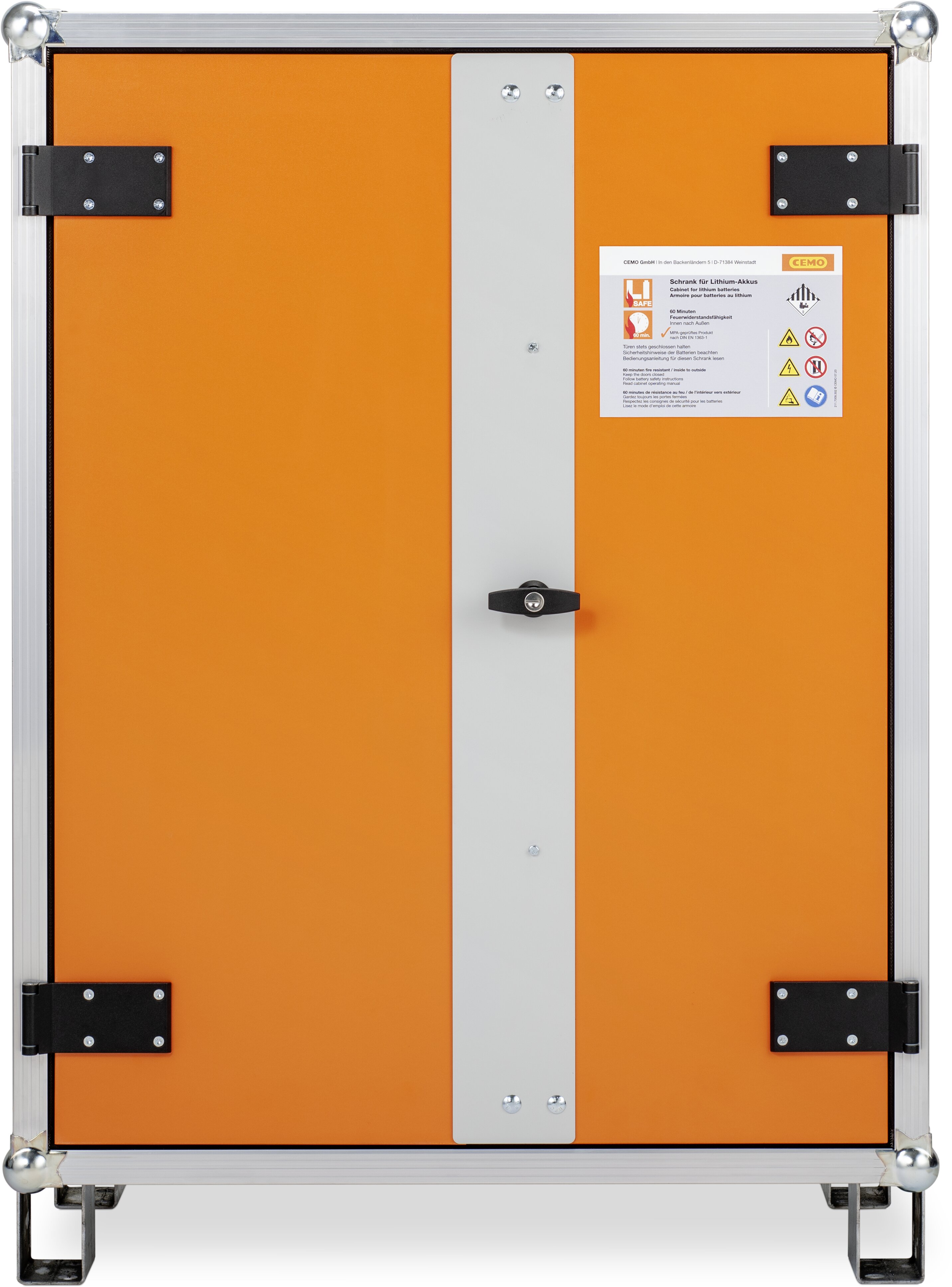 cemo Akkuvarastokaappi 8/10 lockex kasattavilla jaloilla