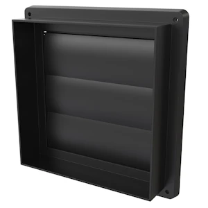 flexit Lamellventil 180x180mm sort
