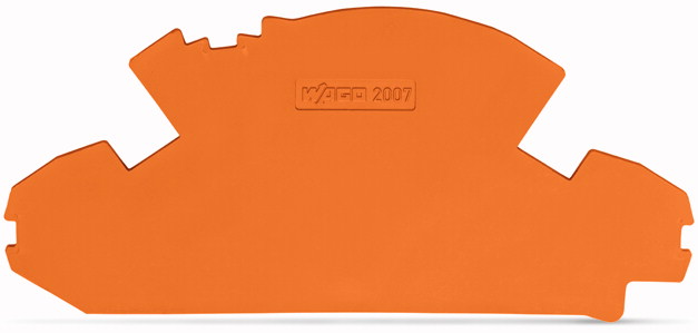 Endeplate oransje