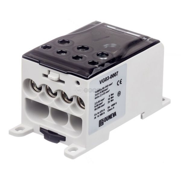 Distribusjons block 1xAl/Cu95-240/4x2,5-35+3x6-50