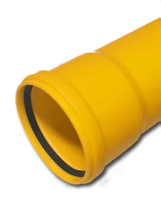 wavin Kabelrör srs 110 gul 6 m med tätning sn8