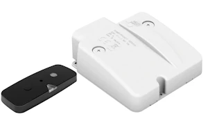 function Komfyrvakt microsense sort vifte, vegg og takmont.