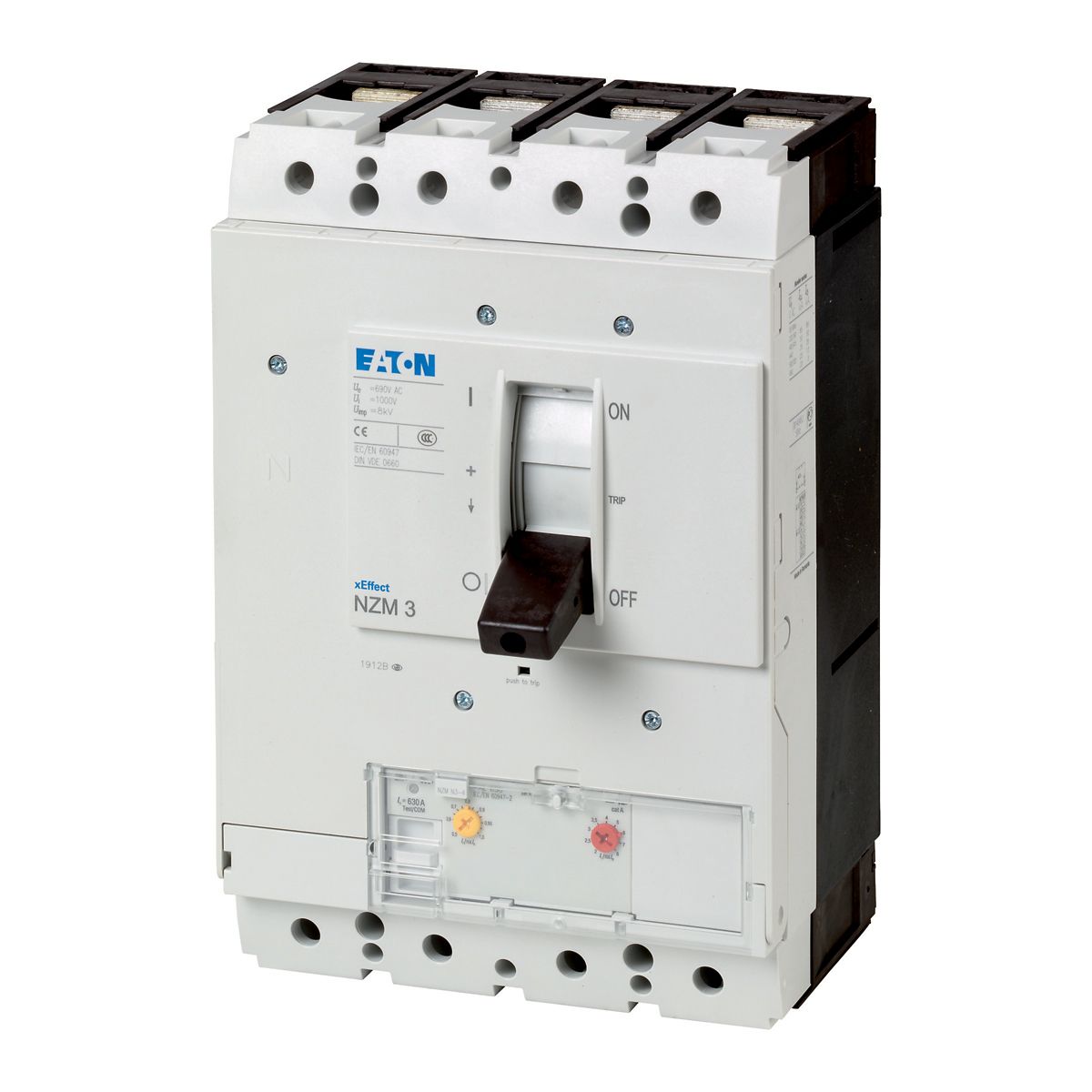 KOMPL.EFF.BRYTER 4P 400A BOLT NZMH3-4-AE400