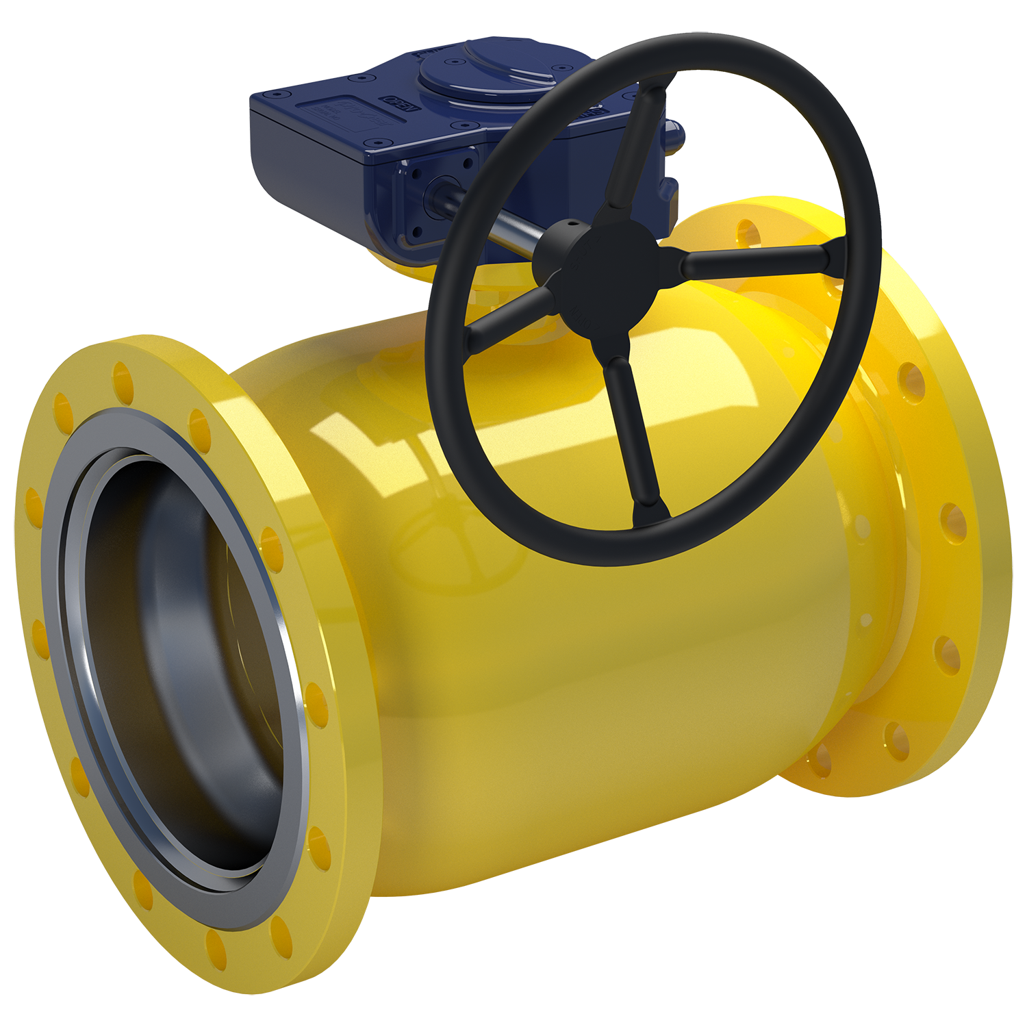 naval Kulventil  för gas naval dn250 pn16 fl/fl +växel