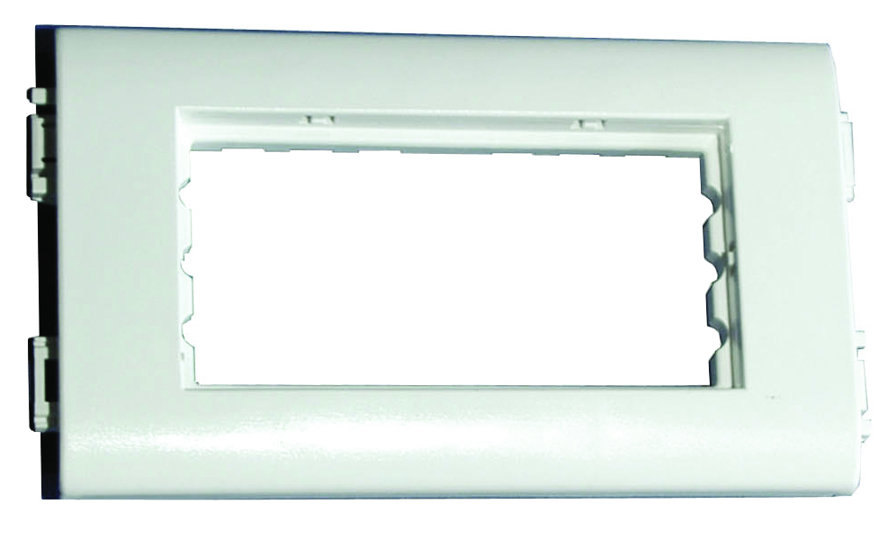 Universal festeramme 2 hull, 80 mm, Hvit