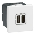 Mosaic USB lader Type A+C 3.0A 15W