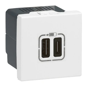 legrand norge Mosaic usb lader type a+c 3.0a 15w