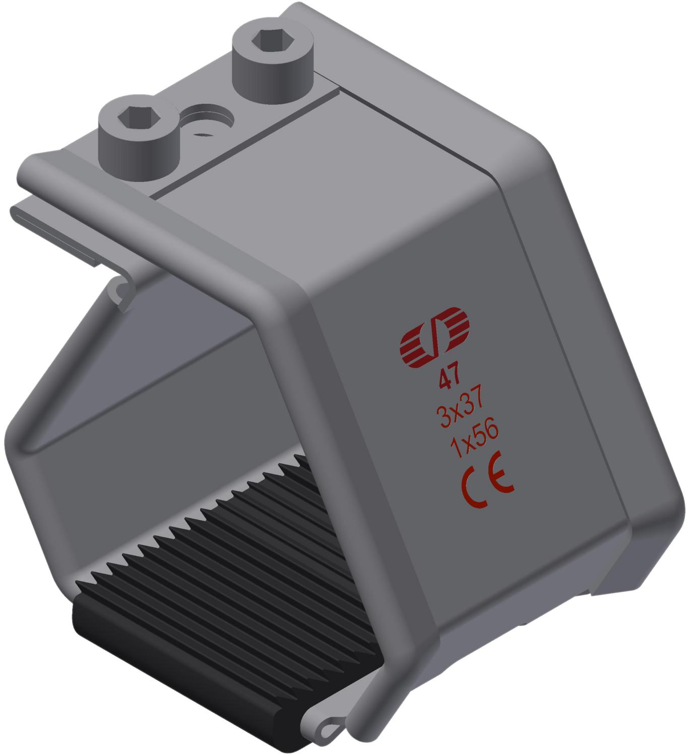 Kabelklamme SmartCleat SCLT-NG-1xØ56 SS/EPDM