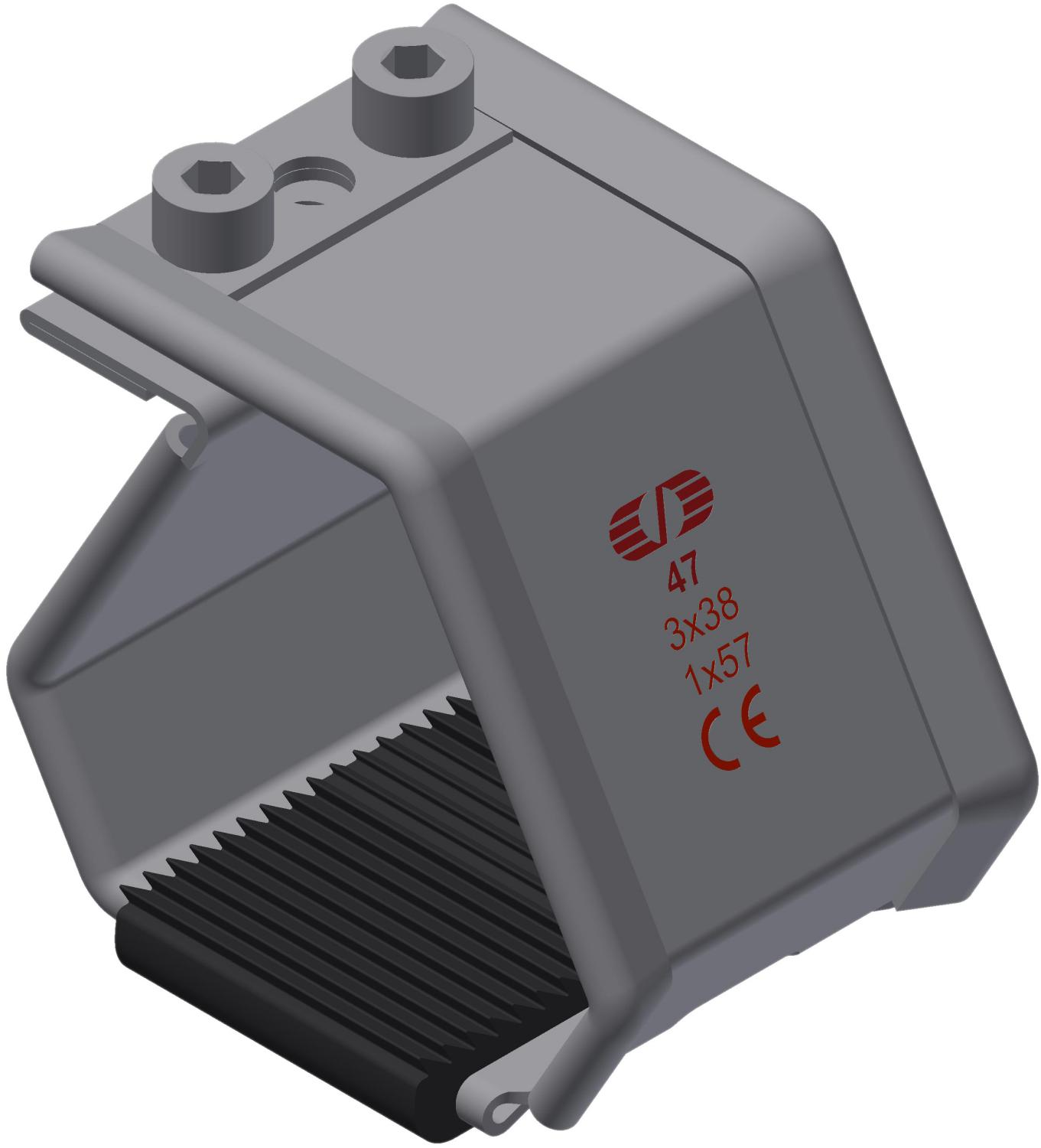 Kabelklamme SmartCleat SCLT-NG-1xØ57 SS/EPDM