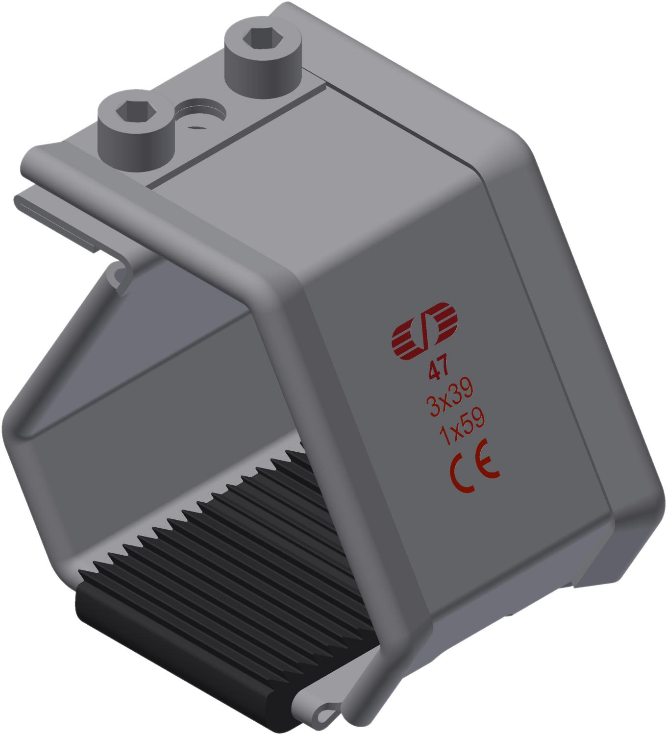 Kabelklamme SmartCleat SCLT-NG-1xØ59 SS/EPDM