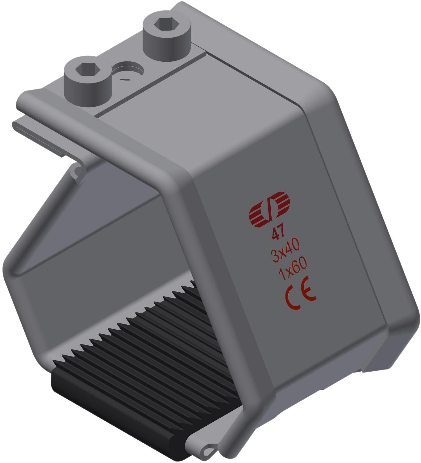 Kabelklamme SmartCleat SCLT-NG-1xØ60 SS/EPDM