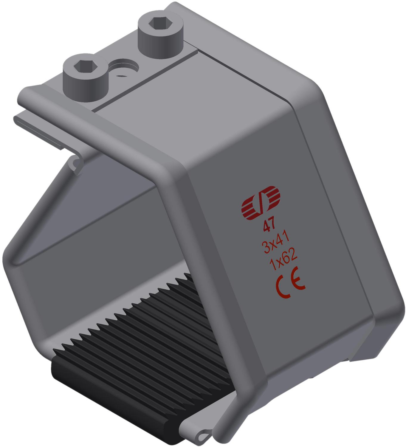 Kabelklamme SmartCleat SCLT-NG-1xØ62 SS/EPDM