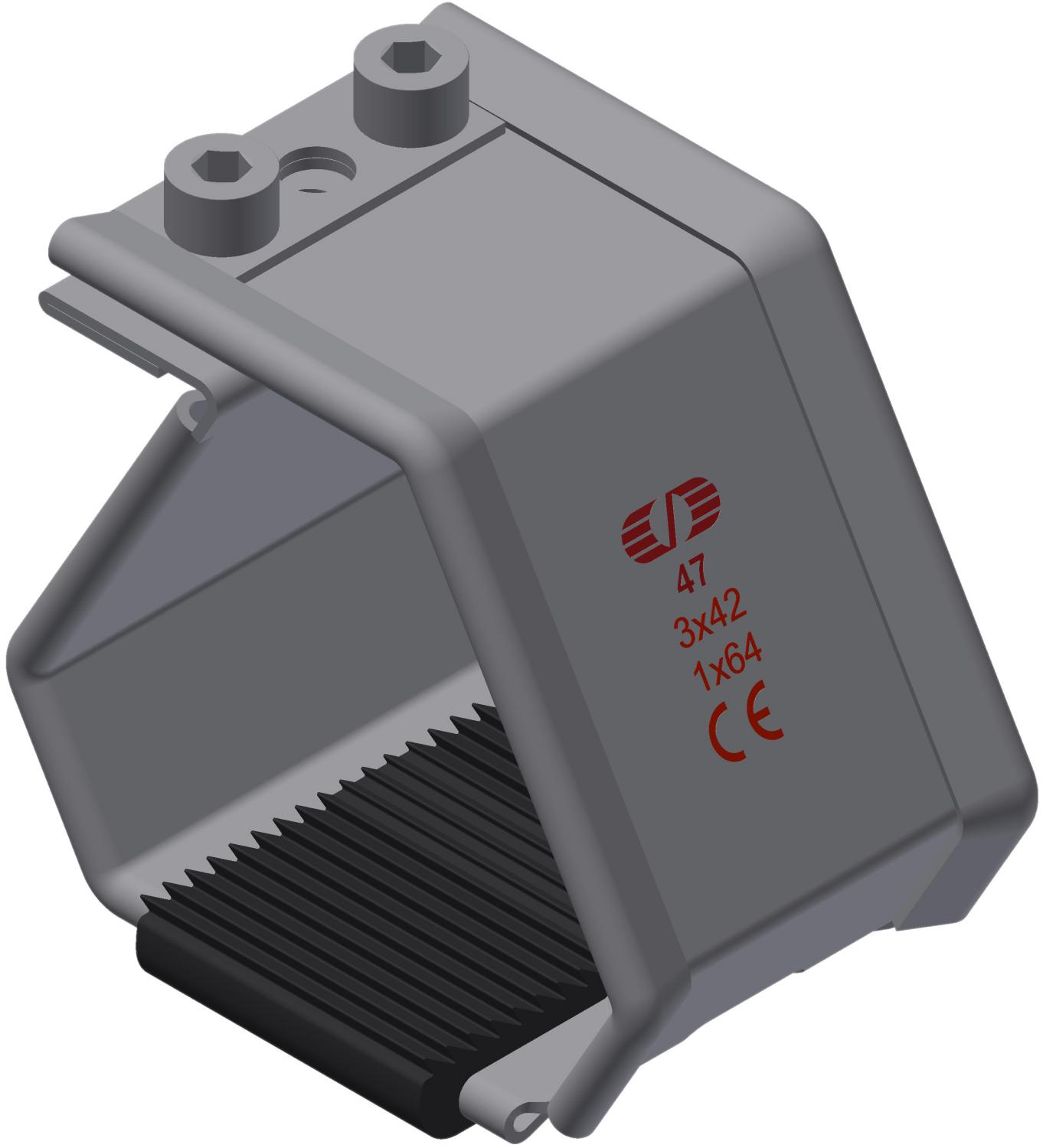 Kabelklamme SmartCleat SCLT-NG-1xØ64 SS/EPDM