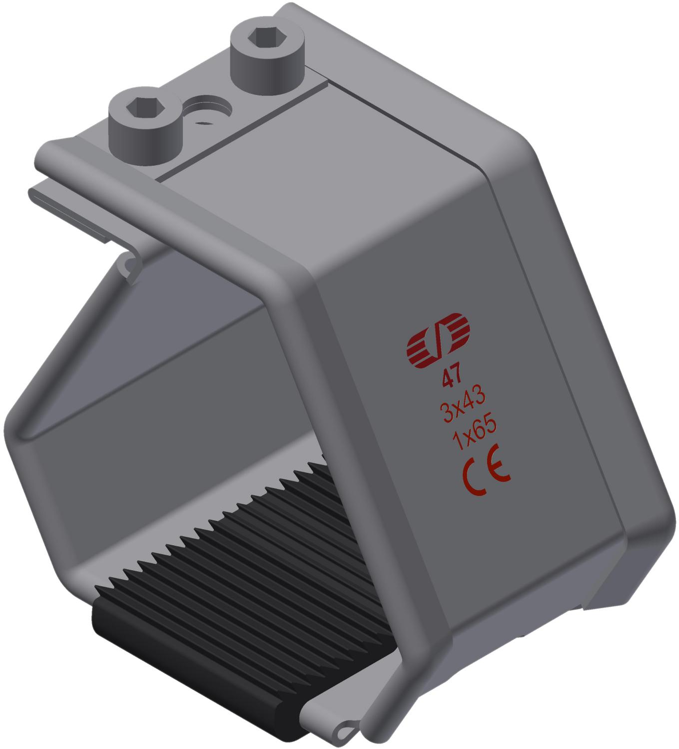Kabelklamme SmartCleat SCLT-NG-1xØ65 SS/EPDM
