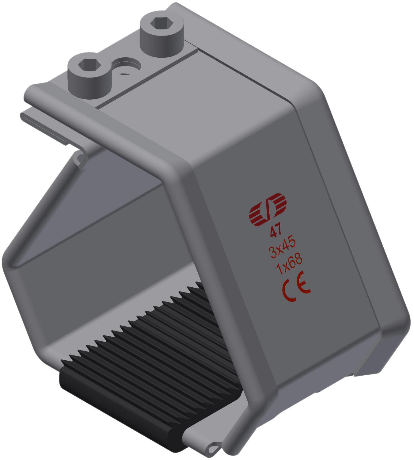 Kabelklamme SmartCleat SCLT-NG-1xØ68 SS/EPDM