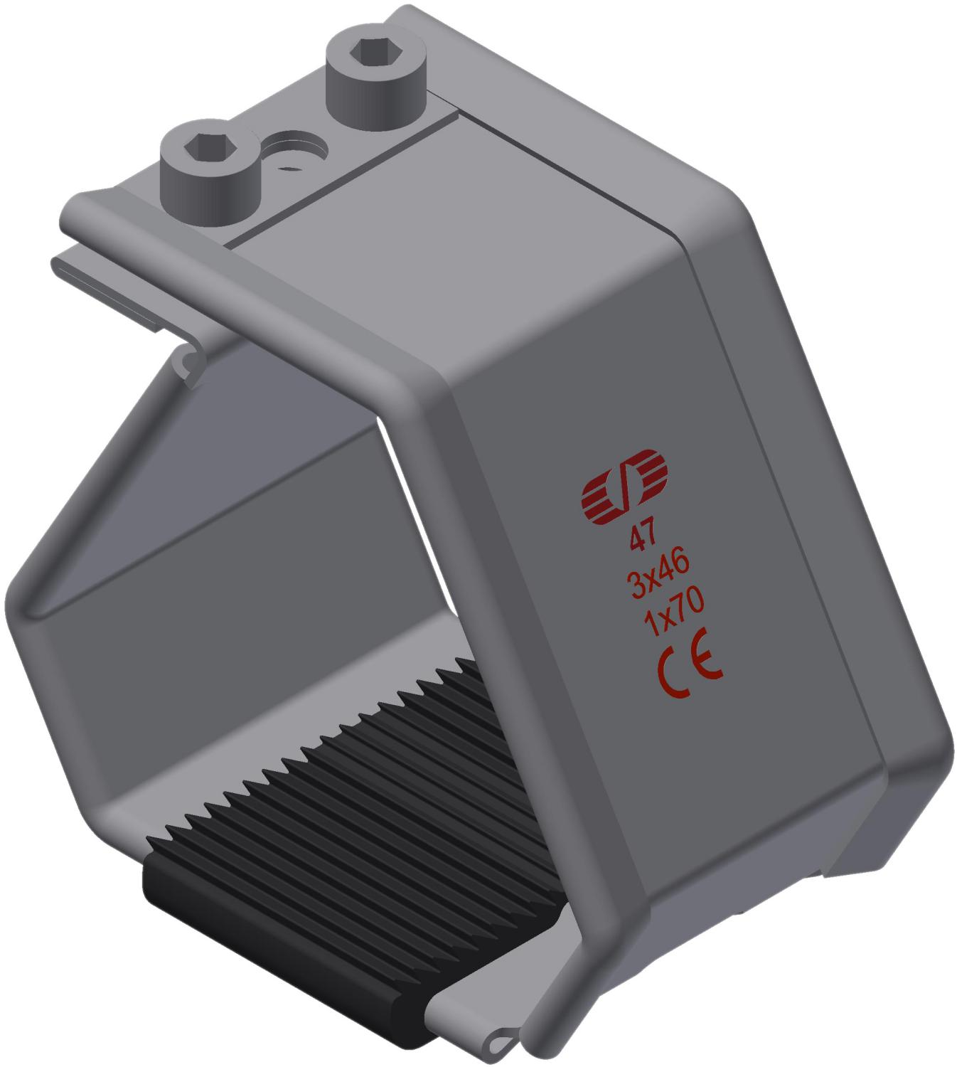 Kabelklamme SmartCleat SCLT-NG-1xØ70 SS/EPDM