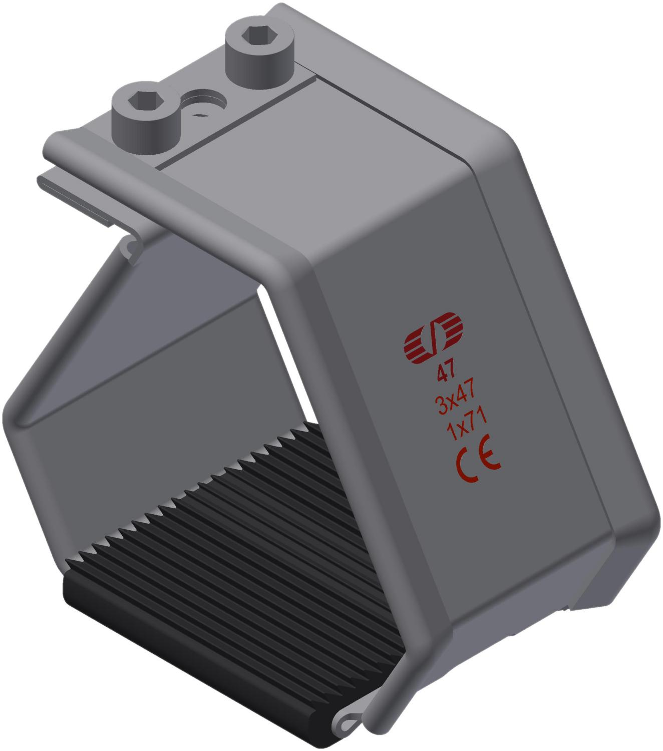 Kabelklamme SmartCleat SCLT-NG-1xØ71 SS/EPDM