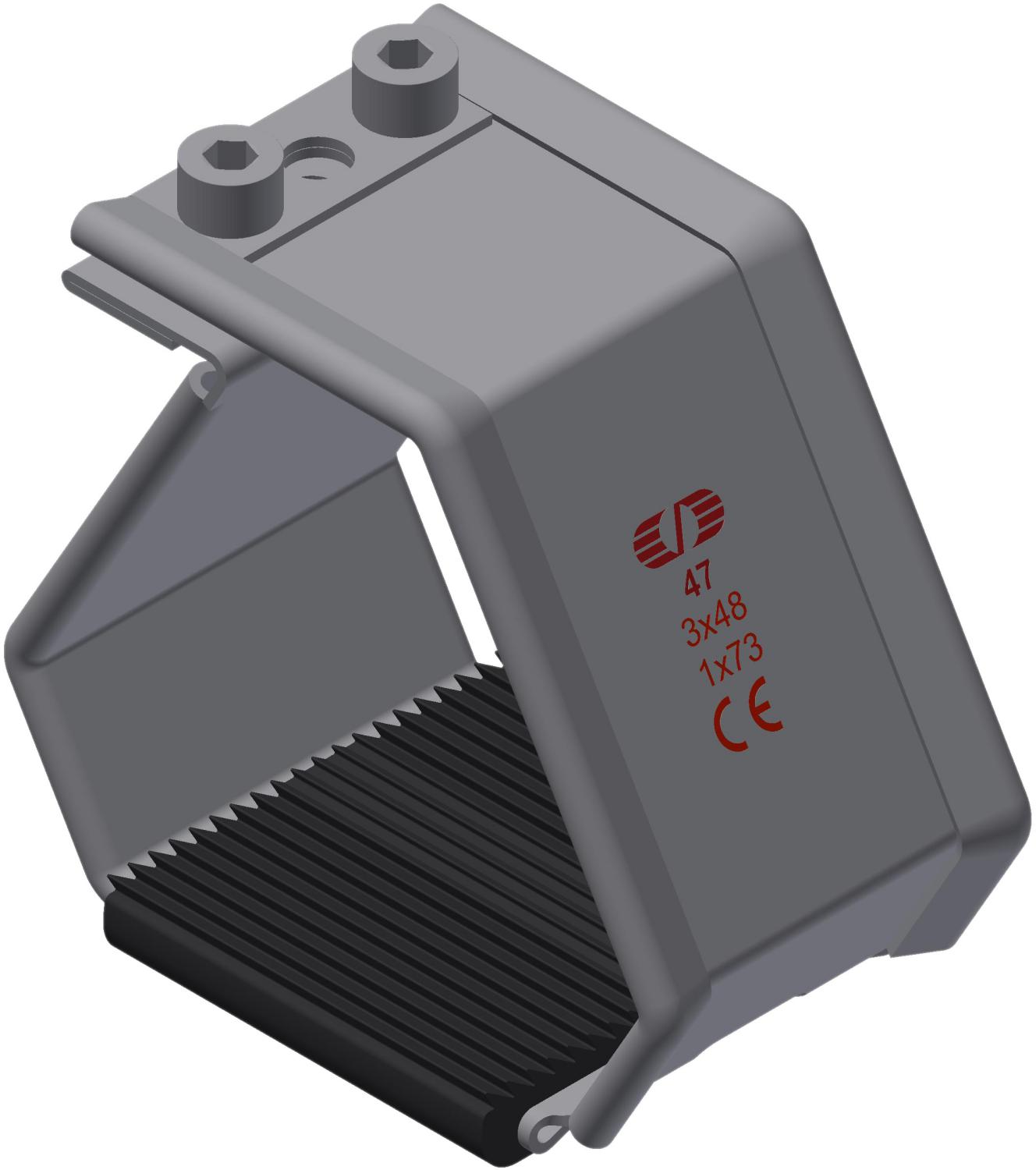 Kabelklamme SmartCleat SCLT-NG-1xØ73 SS/EPDM