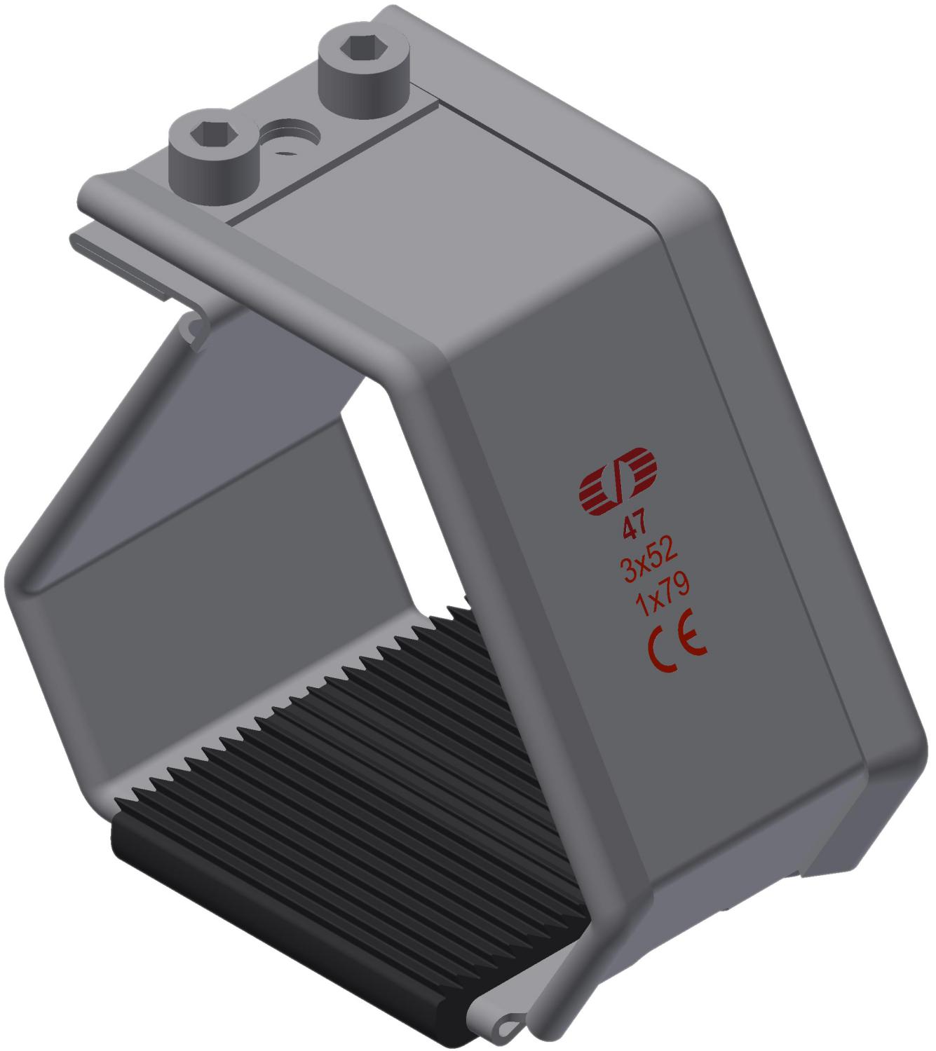 Kabelklamme SmartCleat SCLT-NG-1xØ79 SS/EPDM