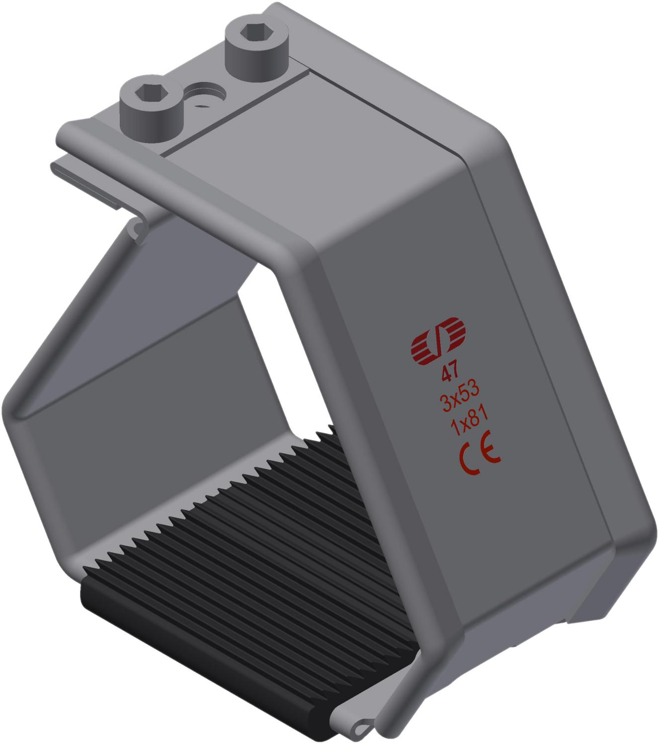 Kabelklamme SmartCleat SCLT-NG-1xØ81 SS/EPDM