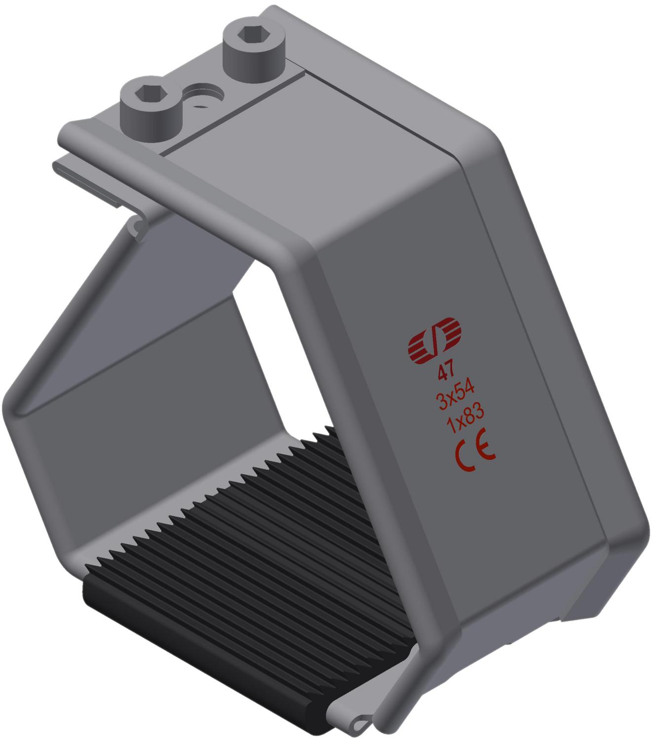 Kabelklamme SmartCleat SCLT-NG-1xØ83 SS/EPDM