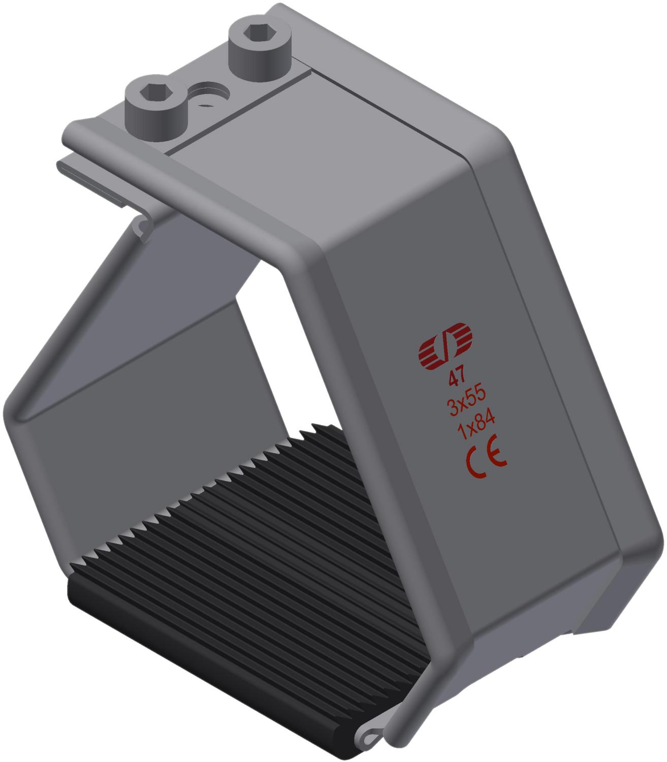 Kabelklamme SmartCleat SCLT-NG-1xØ84 SS/EPDM
