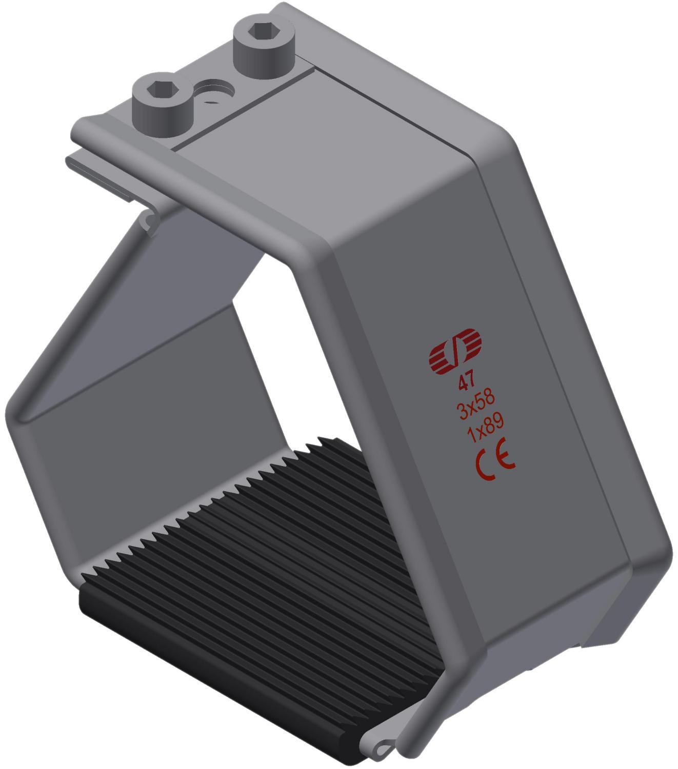 Kabelklamme SmartCleat SCLT-NG-1xØ89 SS/EPDM