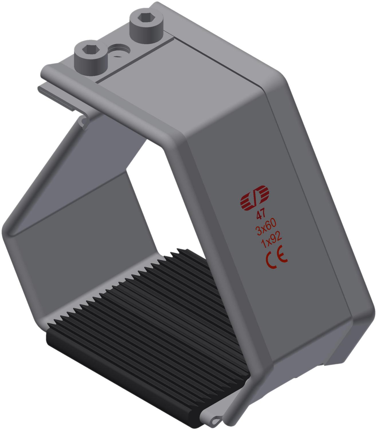 Kabelklamme SmartCleat SCLT-NG-1xØ92 SS/EPDM