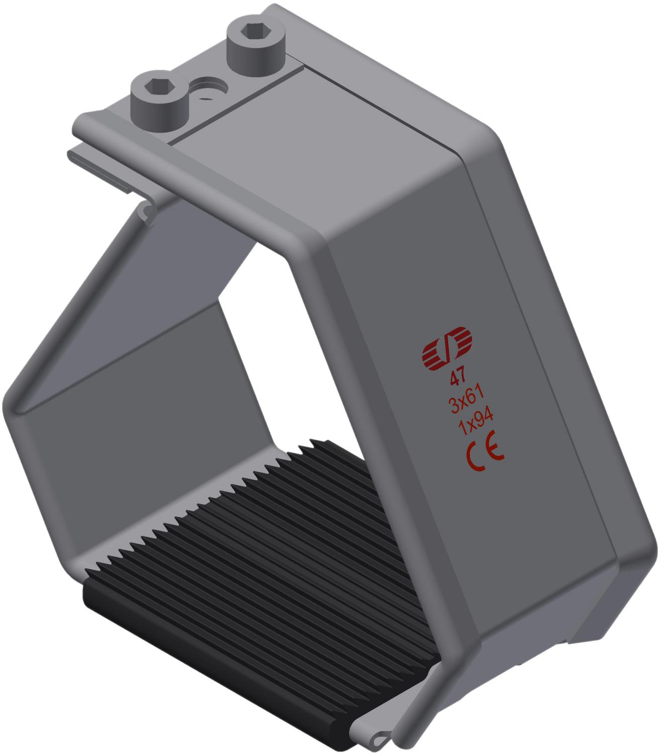 Kabelklamme SmartCleat SCLT-NG-1xØ94 SS/EPDM