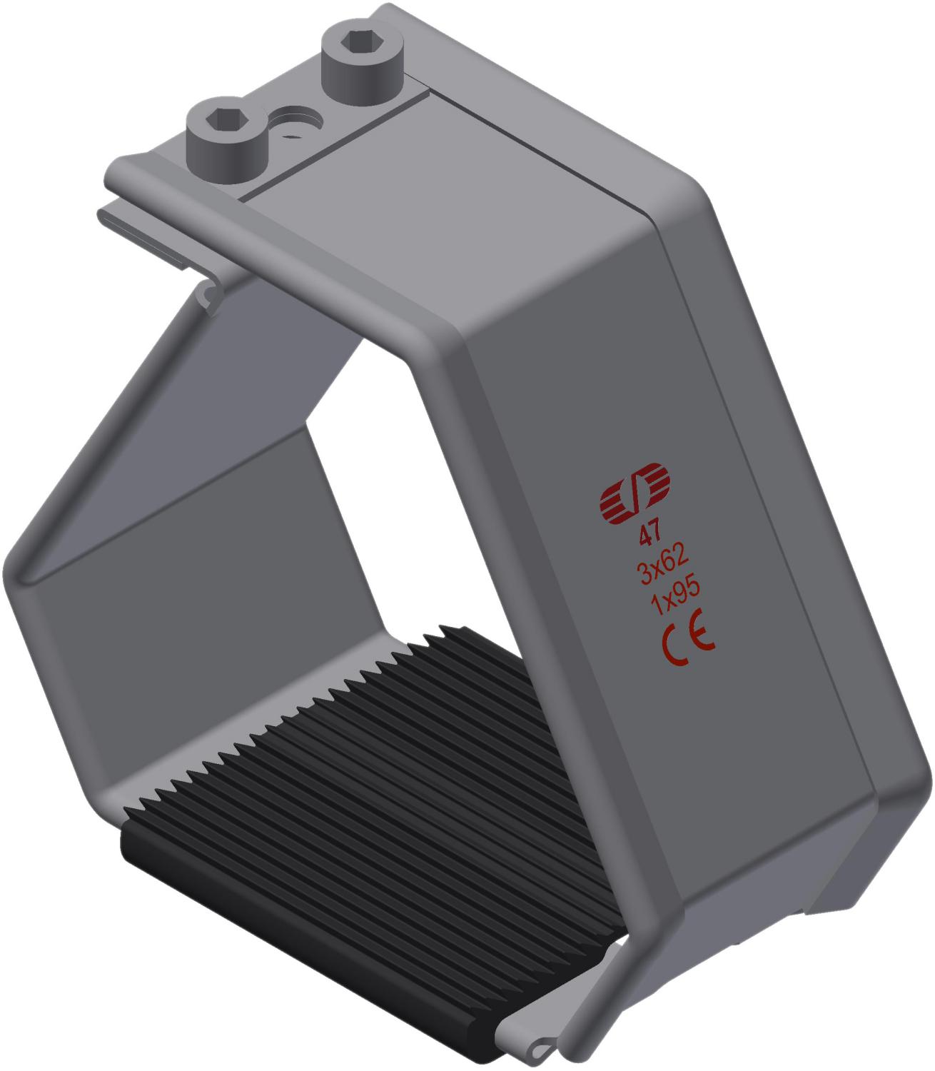Kabelklamme SmartCleat SCLT-NG-1xØ95 SS/EPDM