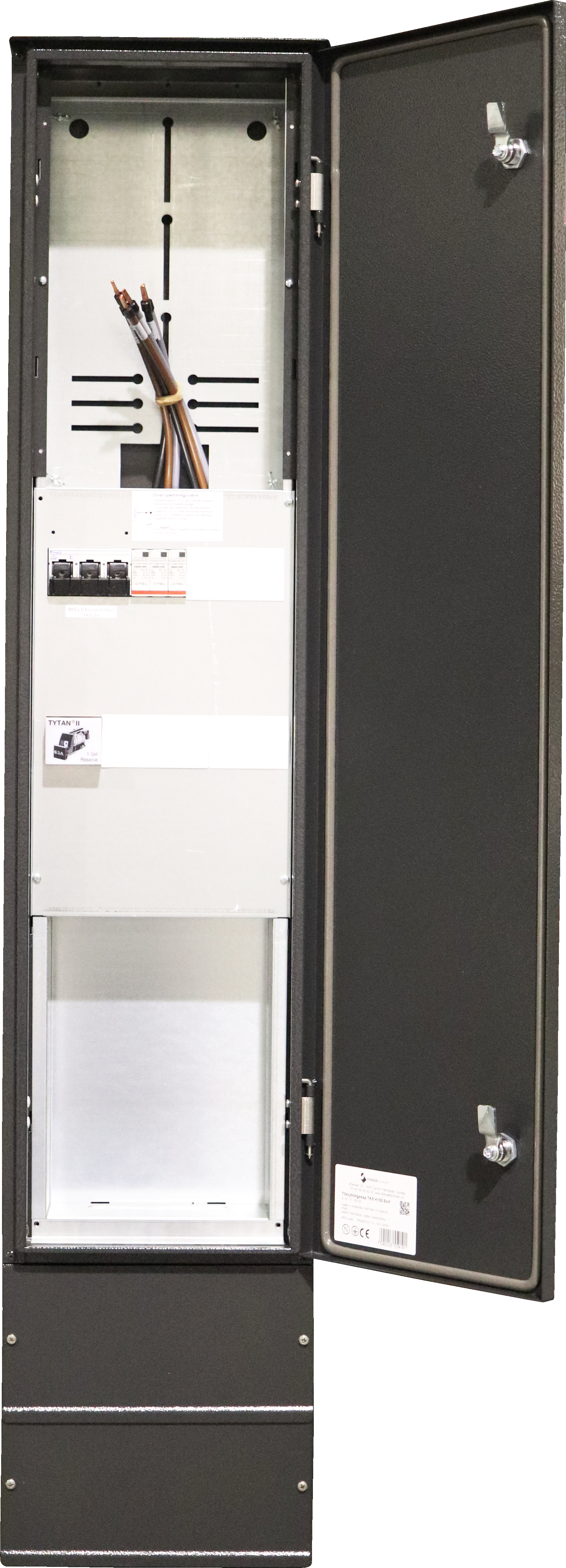 ONNLINE TKS SORT KOMPLETT TILKNYTNINGSSKAP 230V 63A IT