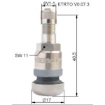 SILVER CLAMP-IN VALVE 14BAR 40MM