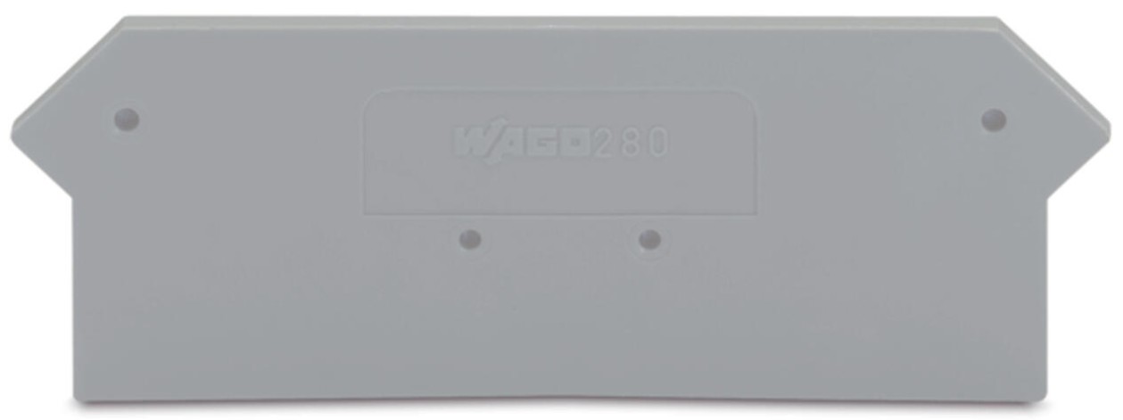Endeplate 2,5mm² Grå 2+2