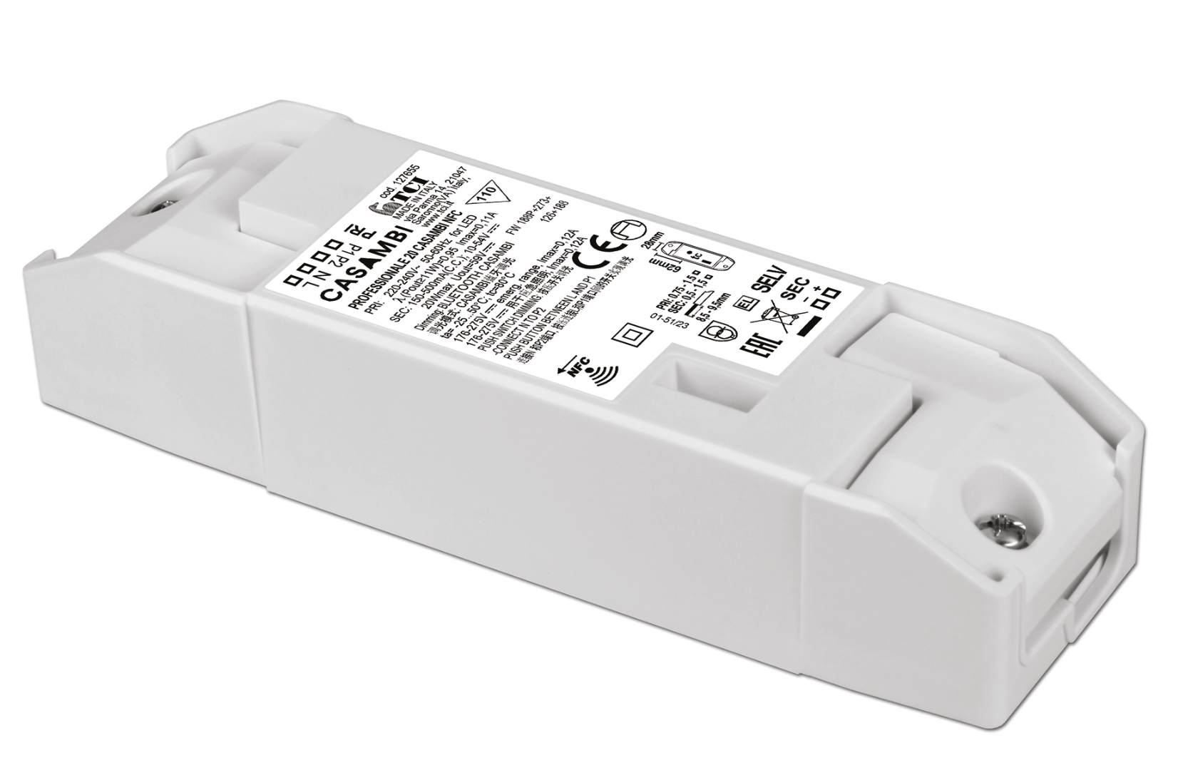 LED driver Pro 125-500mA 20W Casambi NFC